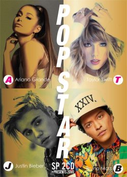 画像1: ★4枚組★Ariana Grande × Taylor Swift × Justin Bieber × Bruno MarsベストCLIP集★POP STAR Best Mix★