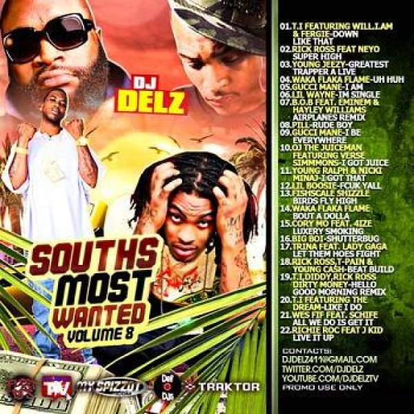 画像1: DJ Delz - Souths Most Wanted Vol 8  (1)