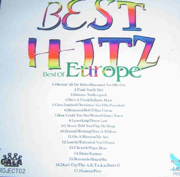 画像1: ヨーロッパGコンピ!! BEST HITZ 「THE BEST OF EUROPE」  (1)